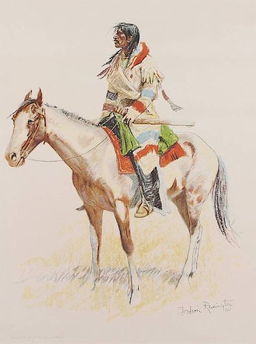Frederic Remington 1861 - 1909 ANA, NIAL | A Bunch of Buckskins: An Indian Scout