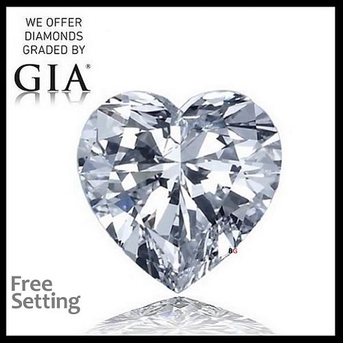 2.01 ct, H/VVS2, Heart cut GIA Graded Diamond. Appraised Value: $61,000 