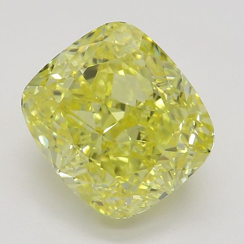 3.17 ct, Natural Fancy Intense Yellow Even Color, VVS1, Cushion cut Diamond (GIA Graded), Appraised Value: $280,800 