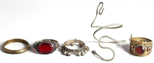 5 Middle Eastern Metal Bracelets