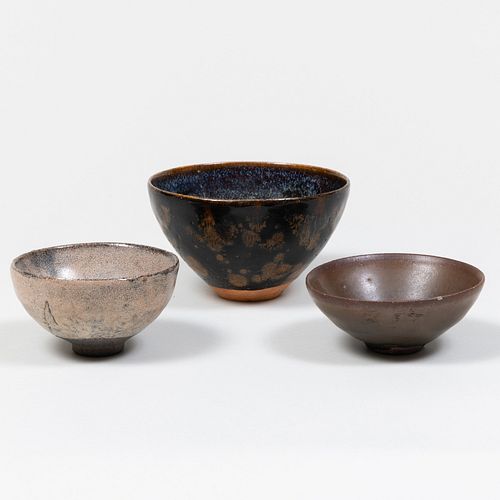 Group of Three Chinese Porcelain Teabowls 