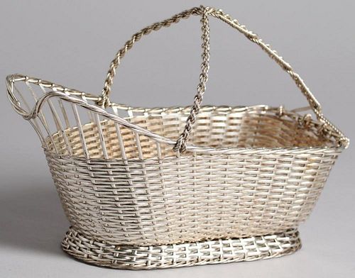 Christofle Silver-Plate Wine Basket