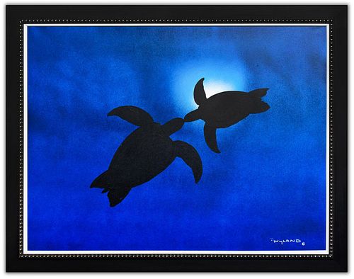 Wyland- Original Painting on Canvas "The Kiss"
