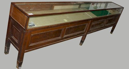 Ca 1900 12' Apothecary Store Glass Top Display Case