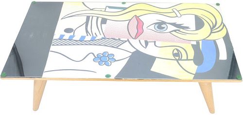 "Stepping Out" Roy Lichtenstein Coffee Table c1979
