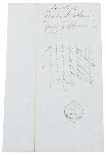 Letter Between Charles Dickens & Prince Albert