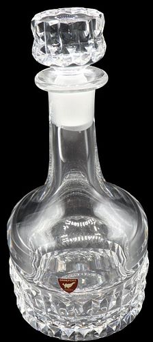 Signed Orrefors Crystal Decanter with Stopper