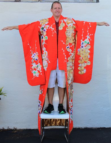 Red Japanese Wedding Kimono