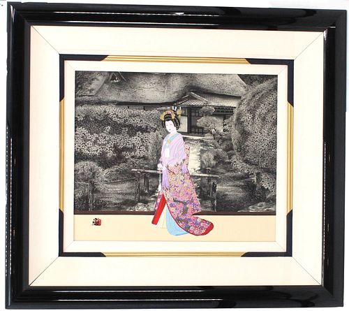 Hisashi Otsuka (B.1947)Hawaii-Japan, Original Silk