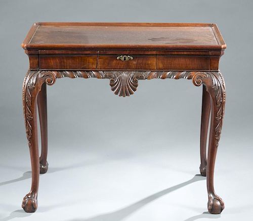 Chippendale period mahogany tea table, 18th c.