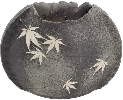 Japanese Vase with Leaves