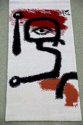 Paul Klee "Drummer Boy" rug, c.1971.