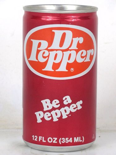 1980 Dr. Pepper 12oz Can Petersburg Virginia