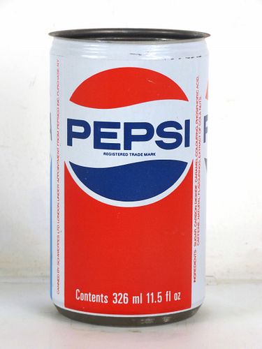 1975 Drawn Steel Pepsi Cola 326ml Can London England