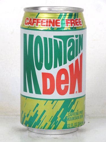 1993 Mountain Dew Caffeine Free 12oz Can (Pepsi) Somers New York