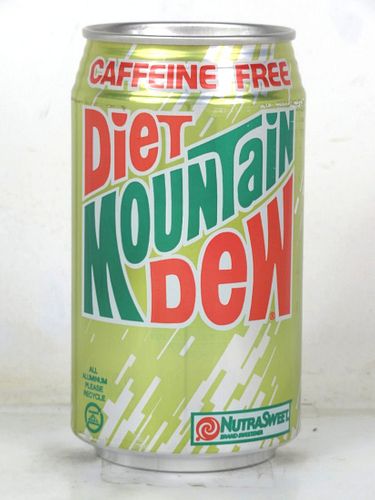 1993 Mountain Dew Caffeine Free Diet 12oz Can (Pepsi) Somers New York