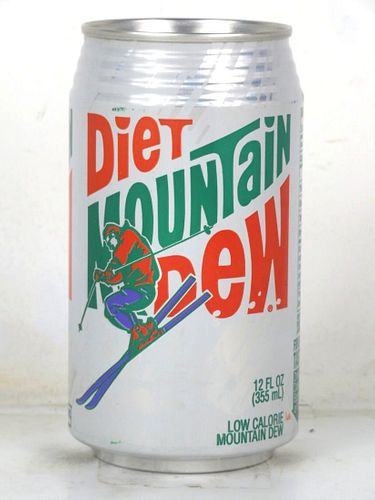 1993 Mountain Dew Diet Skiing 12oz Can (Pepsi) Somers New York