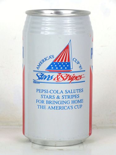 1987 Pepsi Cola "Stars & Stripes" America's Cup 12oz Can Seattle Washington