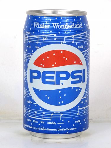 1992 Pepsi Cola Christmas "Winter Wonderland" 12oz Can Columbia S Carolina