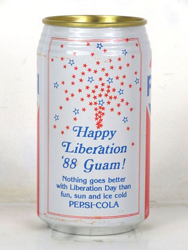 1988 Pepsi Cola Guam Liberation 12oz Can Seattle Washington