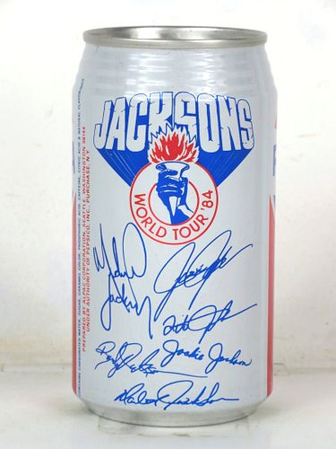 1984 Pepsi Cola Jacksons World Tour 12oz Can Seattle Washington