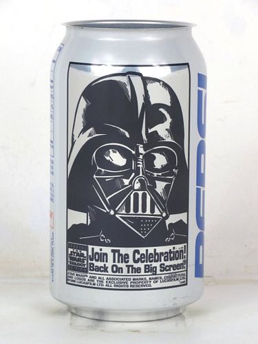 1999 Pepsi Cola Star Wars Darth Vader 12oz Can