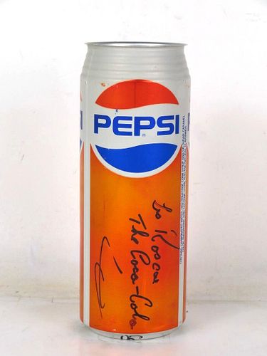 1995 Pepsi Cola Test 24oz Can Signed