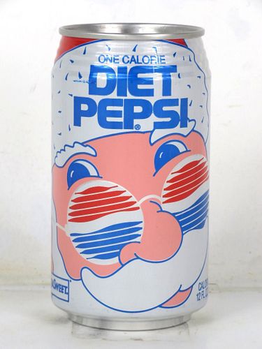 1993 Pepsi Diet Cola Christmas Santa 12oz Can Columbia South Carolina
