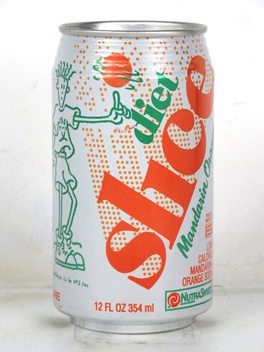 1985 Pepsi Diet Slice Mandarin Orange Basketball 12oz Can