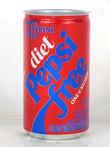 1984 Pepsi Free Caffeine Free Cola 12oz Can Norton Virginia