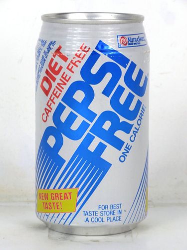 1992 Pepsi Free Cola "New Taste" 12oz Can Norton Virginia