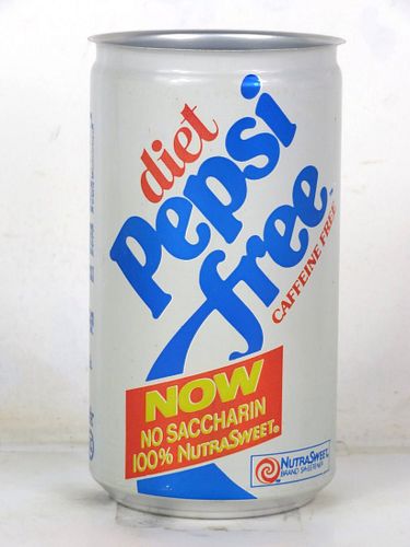 1985 Pepsi Free Cola "No Saccharine" 12oz Can Norton Virginia