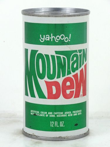 1970 Mountain Dew "Yahoo" 12oz Juice Top Can Johnstown, Pennsylvania