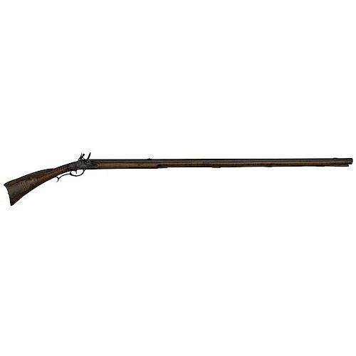 Curly Ash Full-stock Flintlock Kentucky Rifle