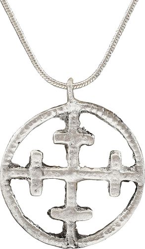 CRUSADER'S CROSS PENDANT NECKLACE, 11th-13th CENTURY