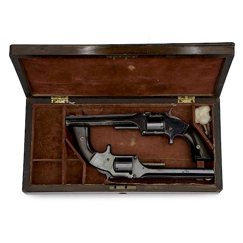 Cased Set of Smith & Wesson Model No. 2, Old Model Revolvers