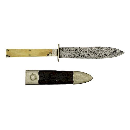 Spear Point Bowie Knife By N.P. Ames