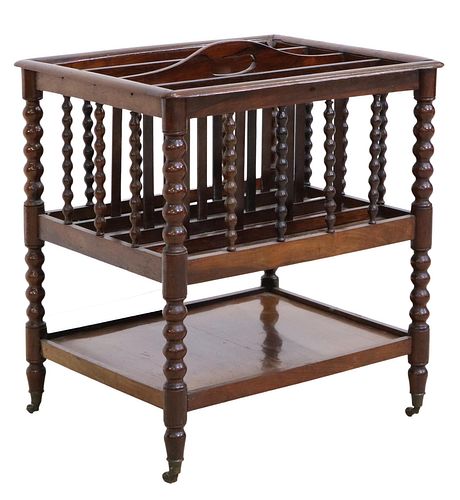 REGENCY STYLE CANTERBURY OR MAGAZINE STAND