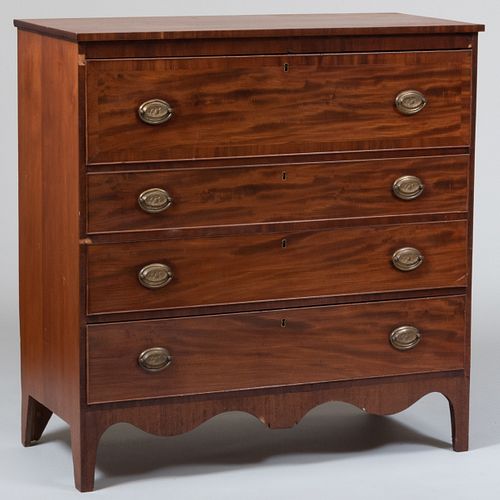 Federal Mahogany and Cherry Chest of Drawers