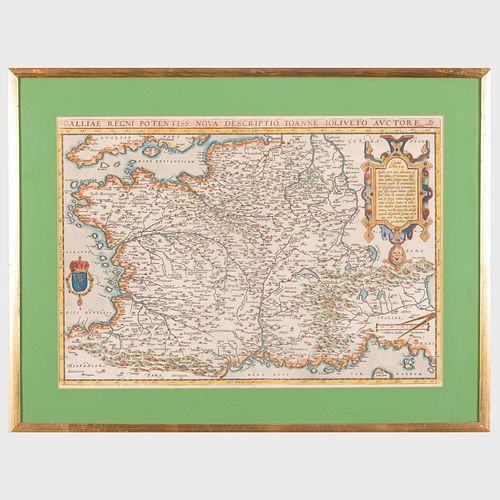 Abraham Ortelius (1527-1598): Galliae Regni Potentiss; and Regni Hispaniae Post Ominium 