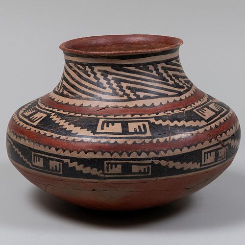 Native American Painted Pottery Bowl