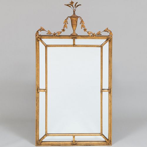 George III Style Carved Giltwood Mirror                                                                        