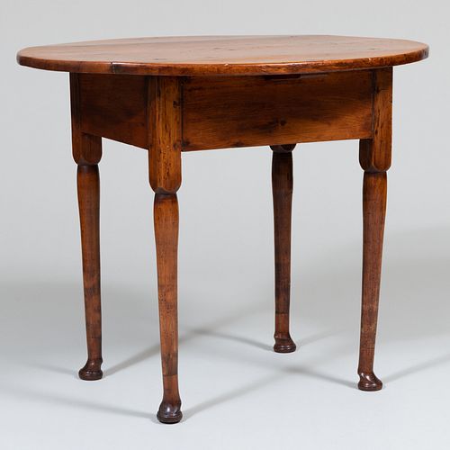 American Queen Anne Fruitwood Side Table                                                           