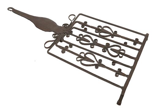 RARE EARLY IRON COOKING IMPLEMENT