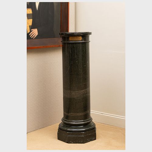 Classical Style Verde Antico Marble Pedestal