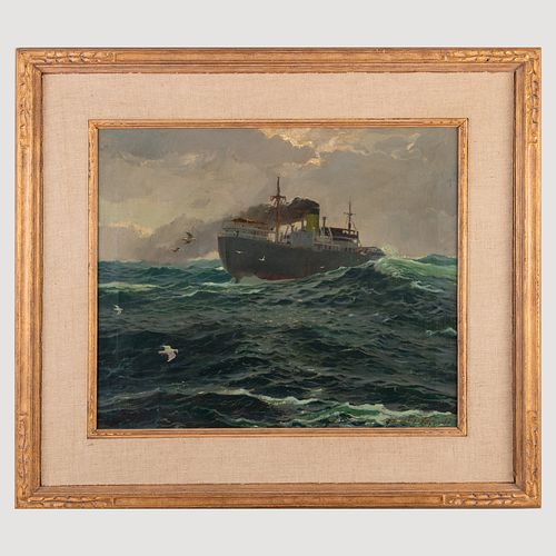 Edward Fitzgerald: Boat in High Seas