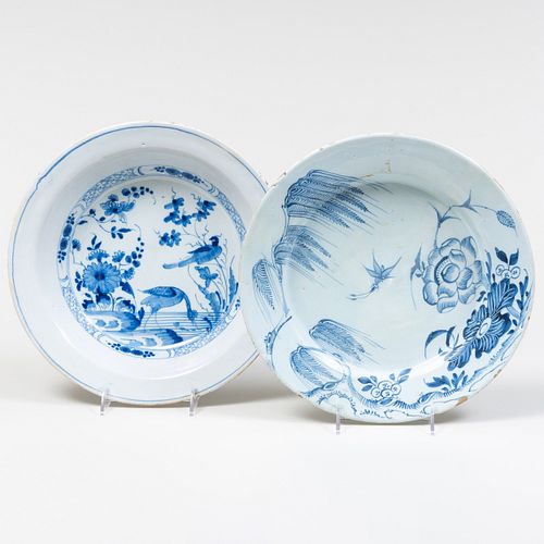 Two Blue and White Faience Dishes