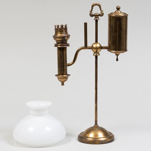 Victorian Brass Student Lamp