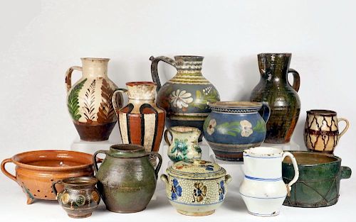 (13) PIECE COUNTRY POTTERY