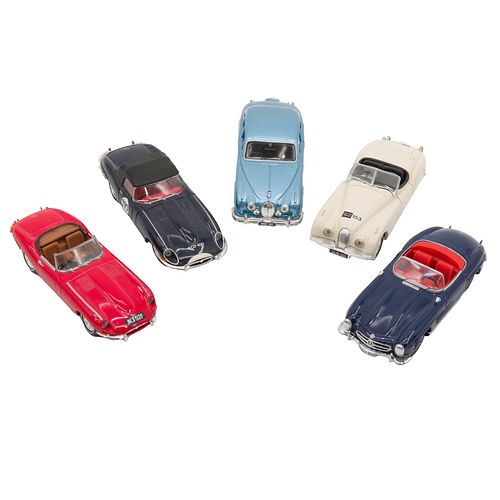 Five Corgi and Dinky Model Cars